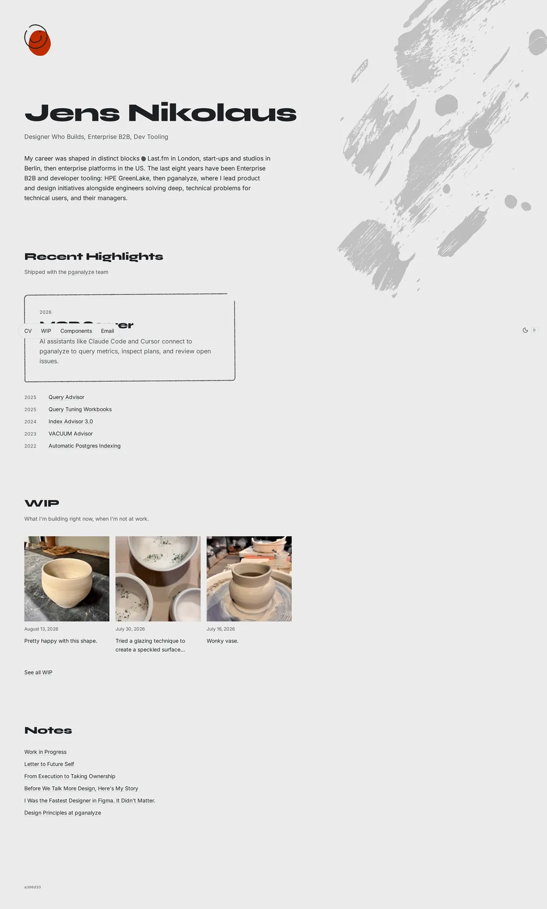 Homepage on 2026-10-11 — Link history page from colophon (#58)